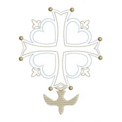 croix hugenote avec colombe