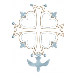 Croix huguenote et sa colombe