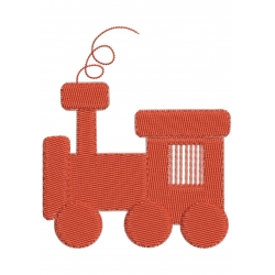 Locomotive broderie machine ombre chinoise