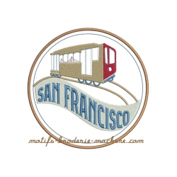 Tramway  SAN FRANCISCO enappliqué