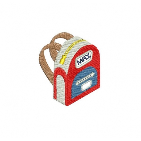 motif broderie machine crayons-scolaire-cartable-sac à dos