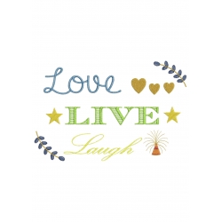 Phrase Love Live Laugh