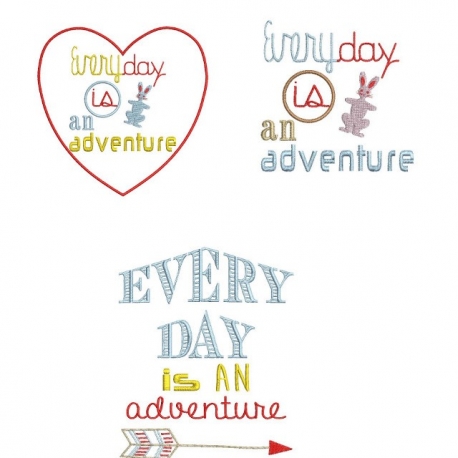 phrase everydays is an adventure
