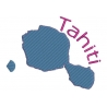 Carte de l'île de Tahiti