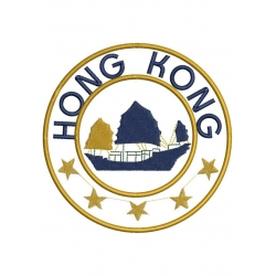 3 Appliqués villes Londres Rome et Hong Kong