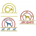 Appliqués motifs chasse
