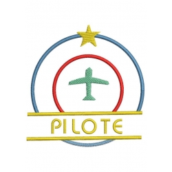 Pilote et avions (3 motifs)