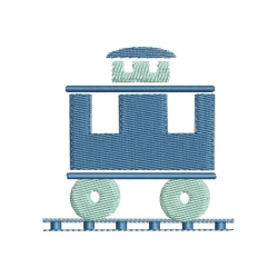 Locomotive et 2 wagons