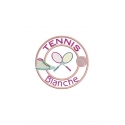 Insigne Prénom Tennis 'C'est Ma Raquette' écusson Sportif Vintage à Coudre